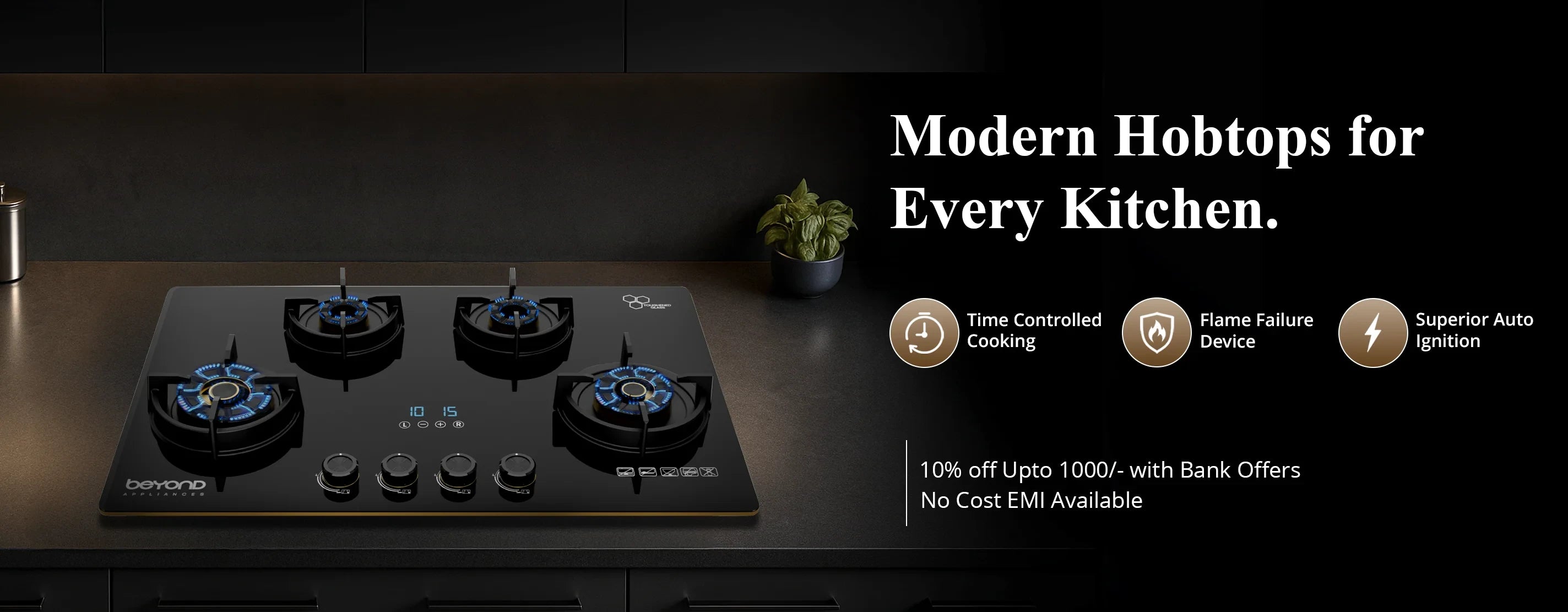 Guide to choosing the correct hob size for your modular kitchen cutout.