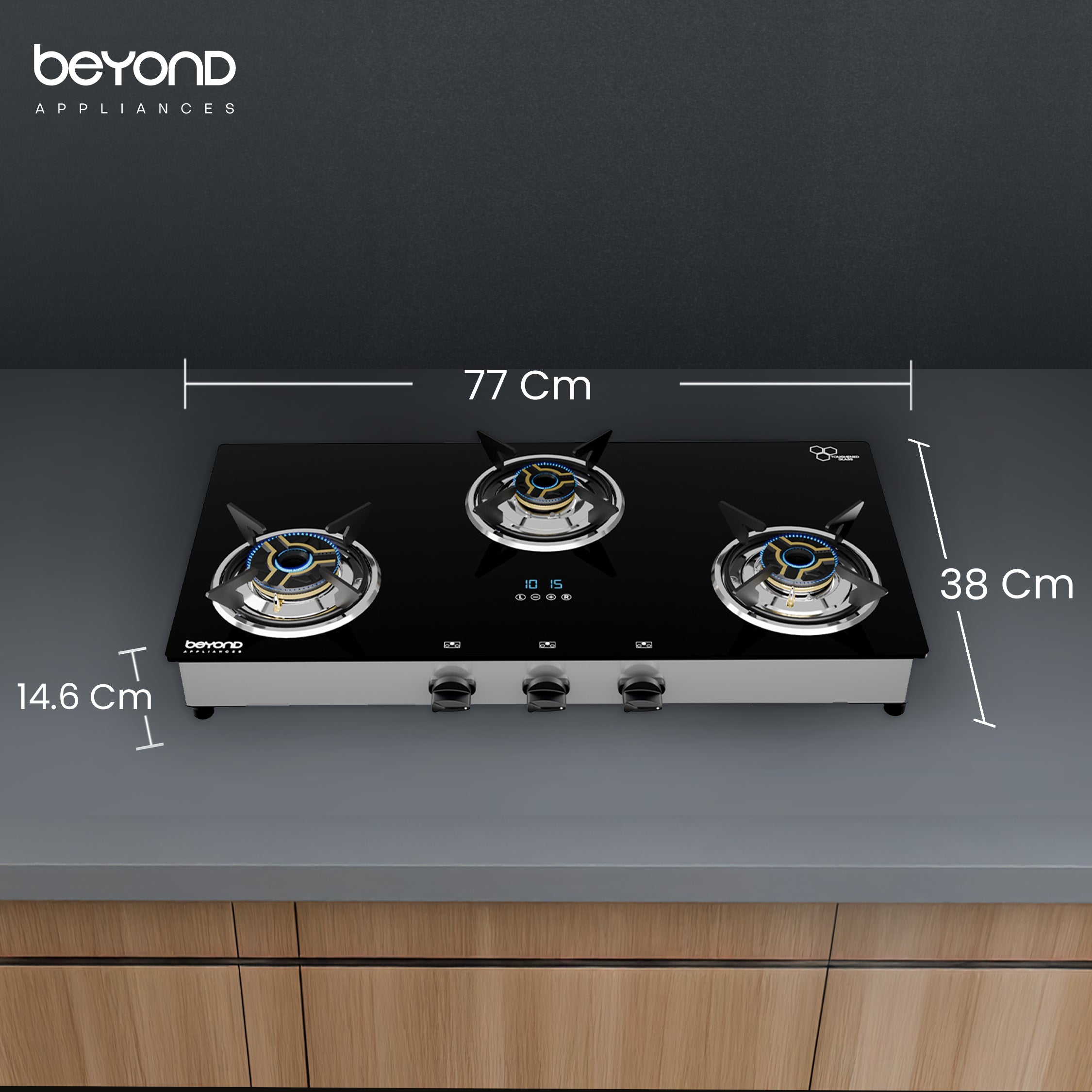3 Burner Auriga Cooktop