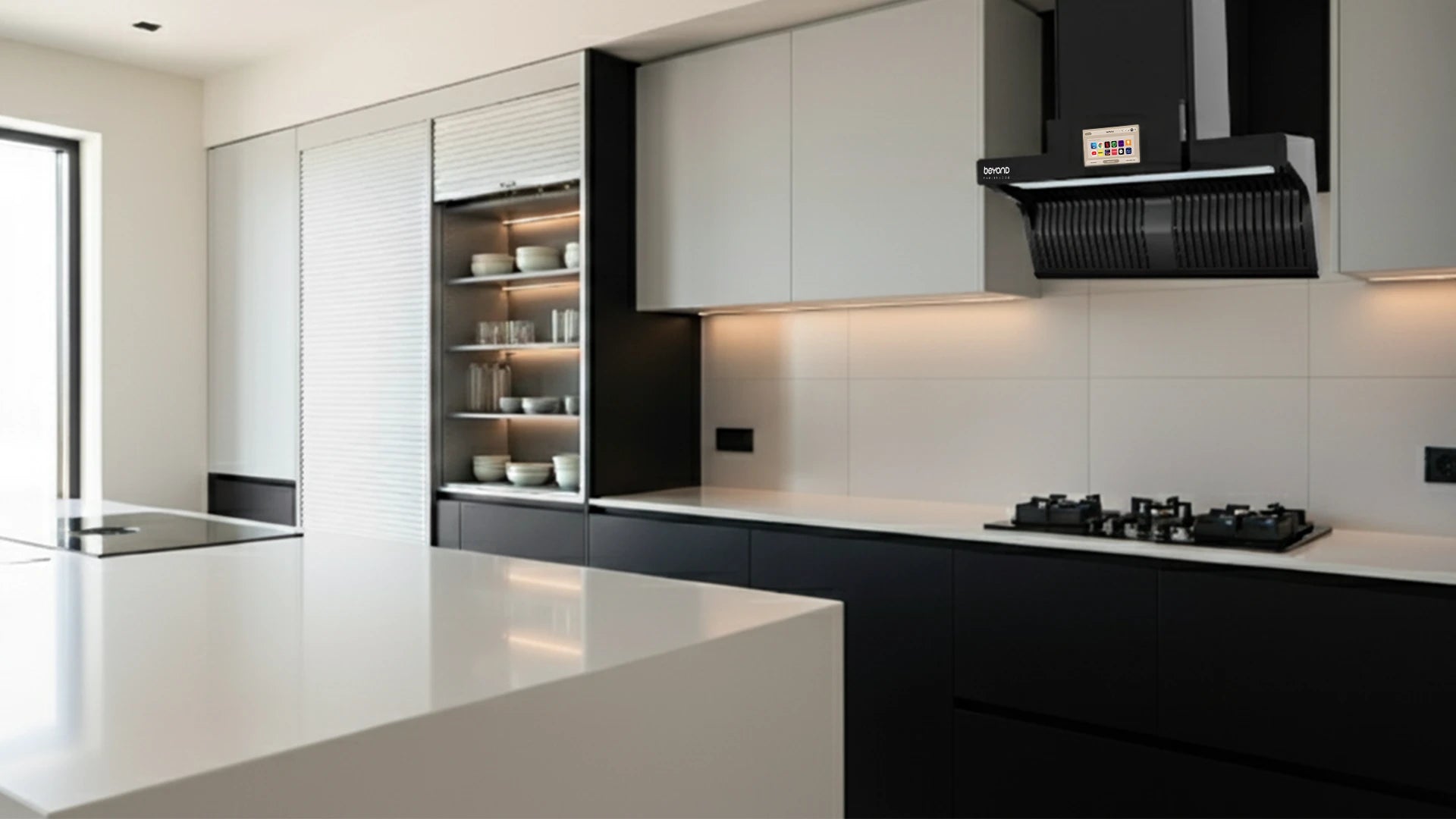 Island and wall-mounted chimney styles for modern kitchens 