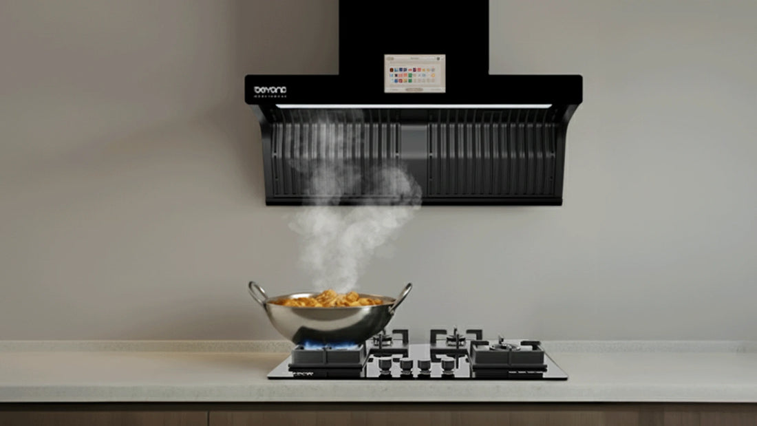 Kitchen chimney with high suction power for efficient smoke removal 